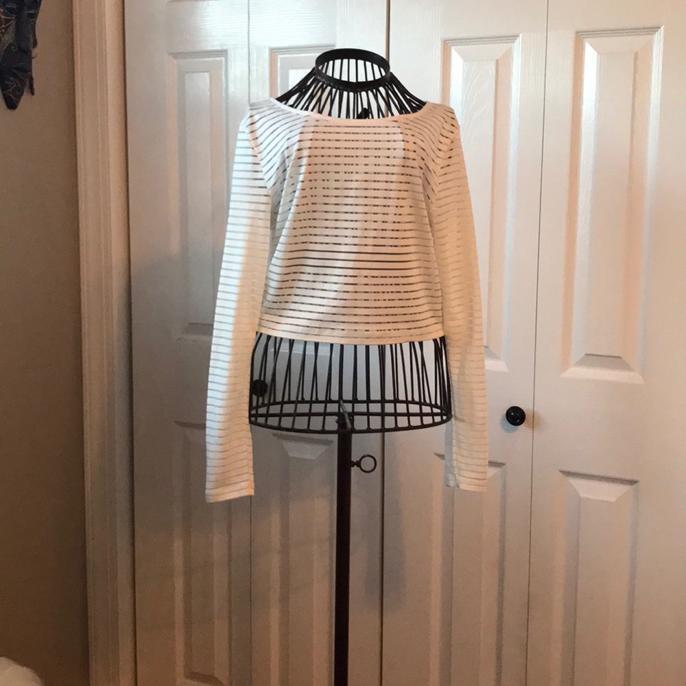 Closet Closing 10/9! H&M Striped White Crop Top